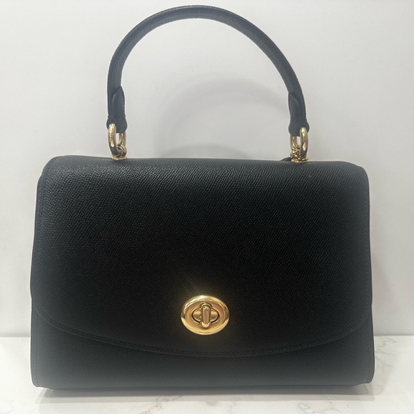Coach Tilly Top Handle Crossbody Bag in Black - Picture 1 of 7